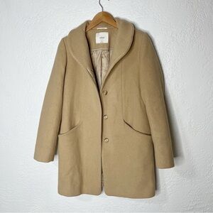 WILFRED ARITZIA Cocoon Coat Wool Cashmere Blend Size Small Classic Camel Color